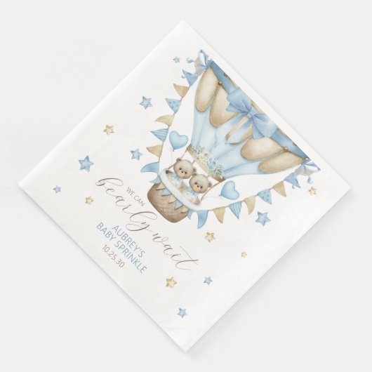 Serviette En Papier Nous Pouvons Attendre Rapidement Jumeau Bébé Bébé  (Coin)