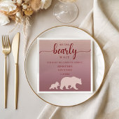 Serviette En Papier Nous Pouvons Attendre Russe Rose