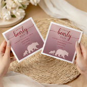 Serviette En Papier Nous Pouvons Attendre Russe Rose