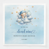 Serviette En Papier Nous sommes dans le nuage neuf, garçon en peluche  (Devant)