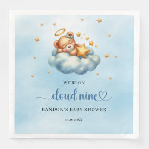 Serviette En Papier Nous sommes dans le nuage neuf, garçon en peluche 