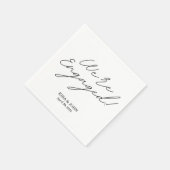 Serviette En Papier Nous sommes Engaged Napkin (Coin)