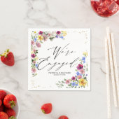 Serviette En Papier Nous sommes engagés Boho Fleur sauvage Engagement  (En situation)