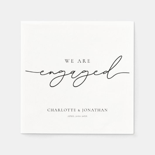 Serviette En Papier Nous sommes engagés dans la partie Engagement (Devant)