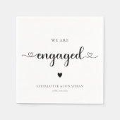 Serviette En Papier Nous sommes engagés dans la partie Engagement (Devant)