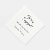 Serviette En Papier Nous sommes engagés Engagement Party Napkins Vaiss (Coin)