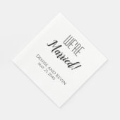 Serviette En Papier Nous sommes mariés Mariages personnalisés serviett (Coin)