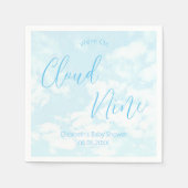 Serviette En Papier Nous sommes sur le Baby shower Cloud Nine (Devant)