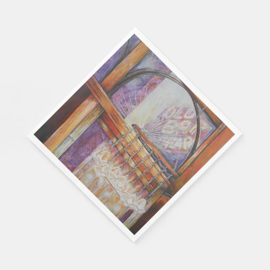 Serviette En Papier Nous sommes tous des papillons volant autour de la (Coin)