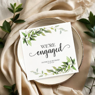 Serviette En Papier Nous sommes un engagement de verdure engagé