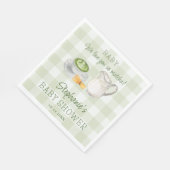 Serviette En Papier Nous Vous Aimons Tellement Matcha Green En vichy B (Coin)