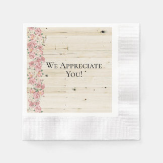 Serviette En Papier Nous Vous Apprécions Papier Napkin