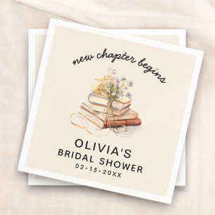 Serviette En Papier Nouveau Chapitre Commence Baby Shower 