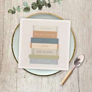 Serviette En Papier Nouveau chapitre livre livre livre livre Oh Baby s