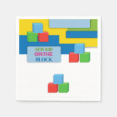 Serviette En Papier Nouveau Enfant Sur Le Baby shower D'Adoption Par B (Devant)