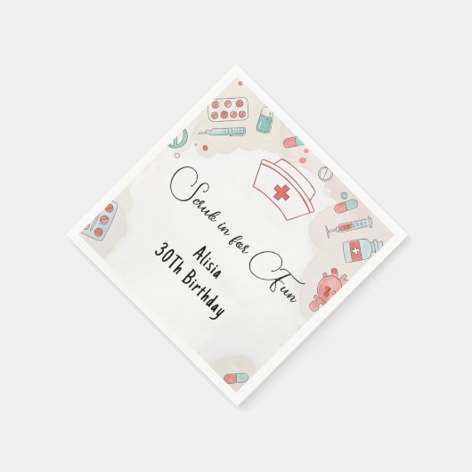Serviette En Papier Nouveau médecin Coeur Infirmière inscrite Rn 30e a (Coin)