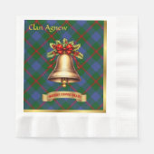Serviette En Papier Nouveau Noël Tartan personnalisé (Devant)