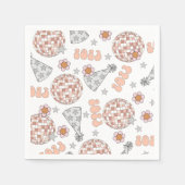 Serviette En Papier Nouvel An 2023 Retro Disco Ball (Devant)