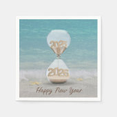Serviette En Papier Nouvel An 2025 Hourglass avec Starfish (Devant)
