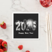 Serviette En Papier Nouvel an 2026 à Chicago (En situation)