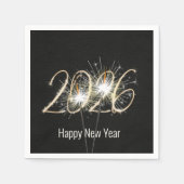 Serviette En Papier Nouvel An 2026 Sparklers (Devant)