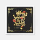 Serviette En Papier Nouvel an Chinois | Année du dragon (Devant)