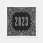 Serviette En Papier Nouvel an déco | Soirée du Nouvel An (Devant)