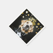 Serviette En Papier Nouvel an Golden Retriever dans Tuxedo (Coin)