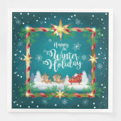 Serviette En Papier Nouvel An & Joyeux Noël (Devant)