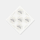 Serviette En Papier Nouvel An L'art éclate Graphique Joyeux Nouvel An  (Coin)