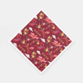 Serviette En Papier Nouvel an lunaire du dragon rouge (Coin)