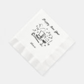 Serviette En Papier Nouvel An Réveillé (Coin)