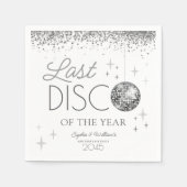 Serviette En Papier Nouvel An Réveillé Disco Dernier de l'année Fête (Devant)