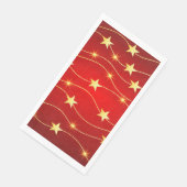 Serviette En Papier Nouvel An rouge et or (Coin)