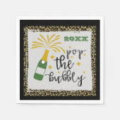 Serviette En Papier Nouvel An Soirée Pop The Bubly Champagne (Devant)