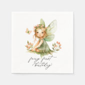 Serviette En Papier Nouvel anniversaire de la fée mignonne (Devant)