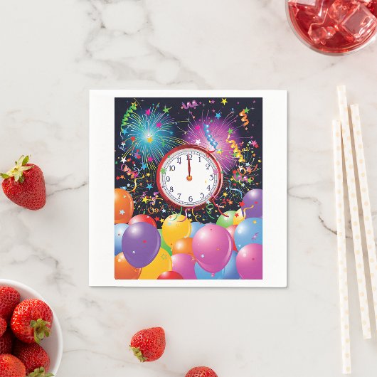 Serviette En Papier Nouvel ans Papier de partie Naples