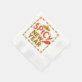Serviette En Papier Nouvelle Année Chaude (Coin)
