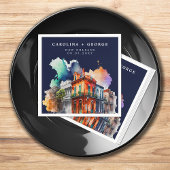 Serviette En Papier Nouvelle-Orléans Nola Louisiana - Mariage d'aquare