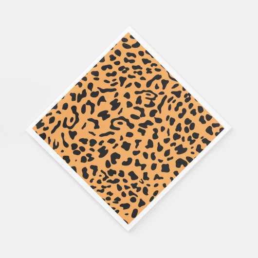 Serviette En Papier Nouvelle texture léopard 8 (Coin)
