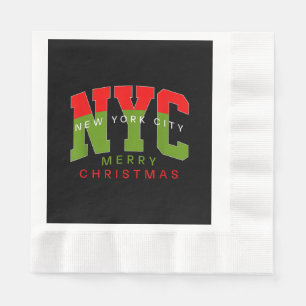 Serviette En Papier Nouvelle Ville de York Nouveau Noël Joyeux Cadeau