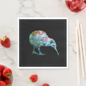 SERVIETTE EN PAPIER NOUVELLE-ZÉLANDE KIWI PAUA NAPKIN (En situation)