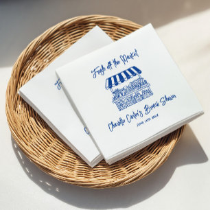 Serviette En Papier Nouvellement sur le marché Lavage Bleu Mariage