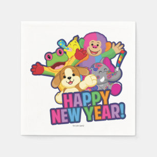 Serviette En Papier Nouvelles années de ballons