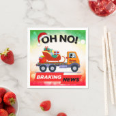 Serviette En Papier NOUVELLES DE FREINAGE - Retard de livraison Père N (En situation)