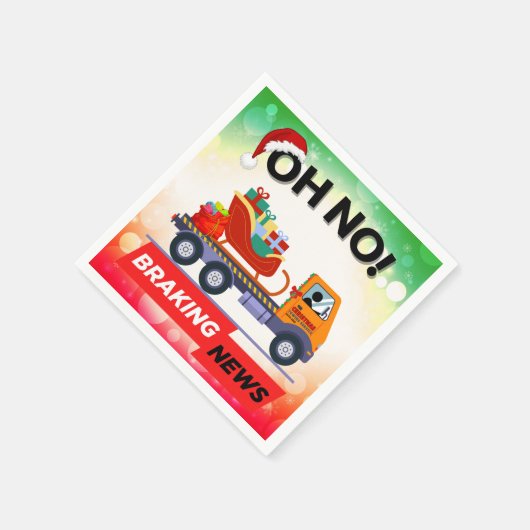 Serviette En Papier NOUVELLES DE FREINAGE - Retard de livraison Père N (Coin)