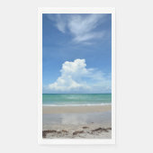 Serviette En Papier Nuage de tempête se répandant sur la côte tropical (Devant)