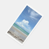 Serviette En Papier Nuage de tempête se répandant sur la côte tropical (Coin)