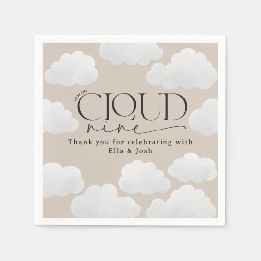 Serviette En Papier Nuage naturel beige neuf douche moderne design (Devant)