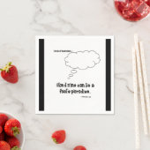 Serviette En Papier Nuage neuf (En situation)